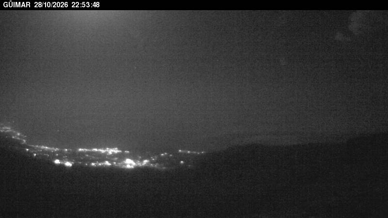 Observatorio del Teide: imagen en directo de la cámara «Valle de Güímar»