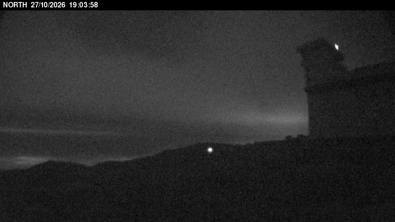 Observatorio del Teide: imagen en directo de la cámara «Vista norte»
