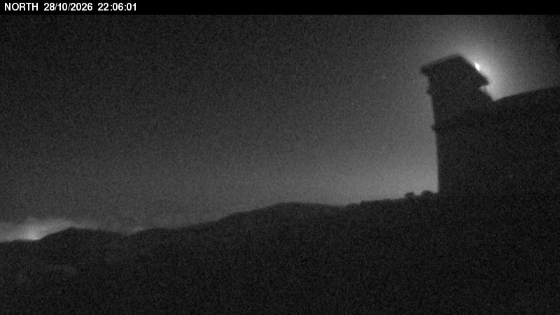 Observatorio del Teide: imagen en directo de la cámara «Vista norte»